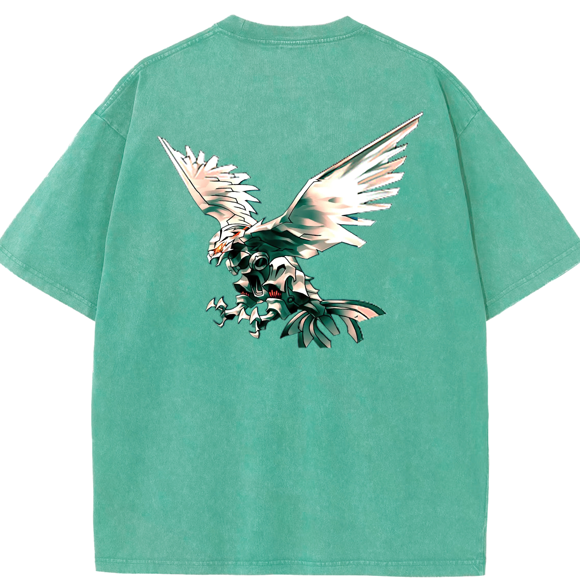 （画像用） 遊☆戯☆王 Yu-Gi-Oh! 綿100% ヴィンテージ風 半袖Tシャツ（背面プリント）